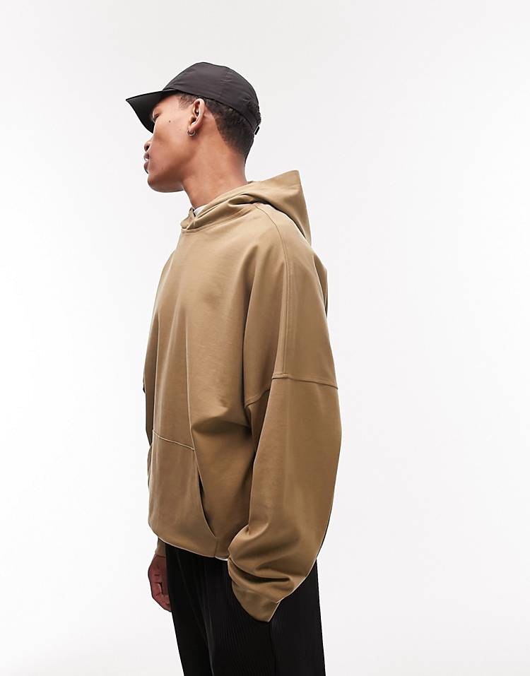 Topman oversized set in khaki